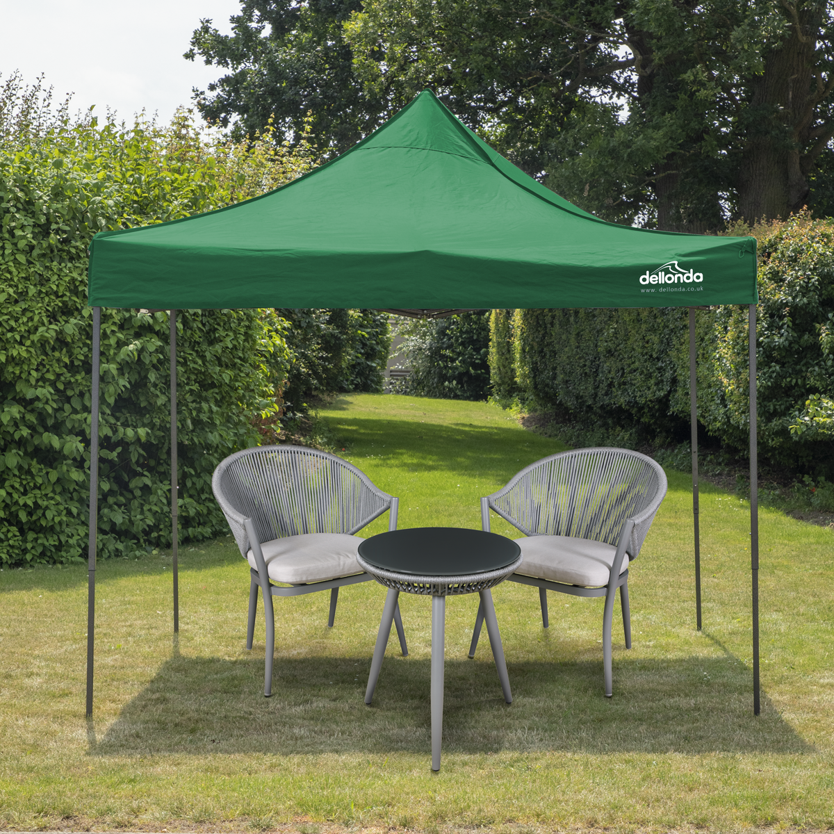 Dellonda Premium 3 x 3m Pop-Up Gazebo - Dark Green DG132