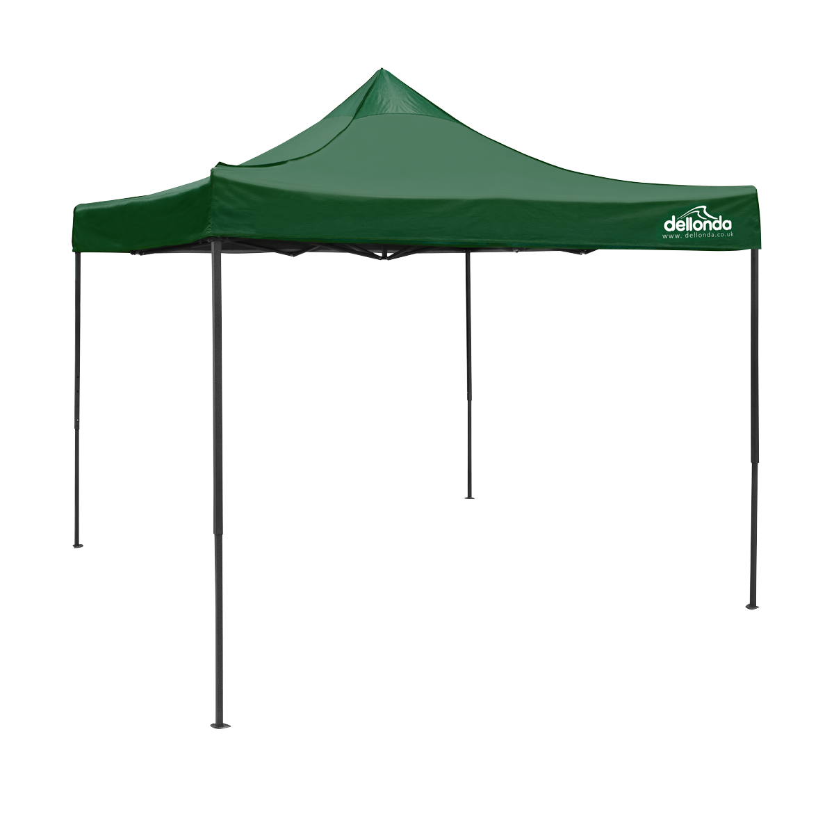 Dellonda Premium 3 x 3m Pop-Up Gazebo - Dark Green DG132