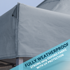 Dellonda Premium 3 x 3m Pop-Up Gazebo - Grey DG133