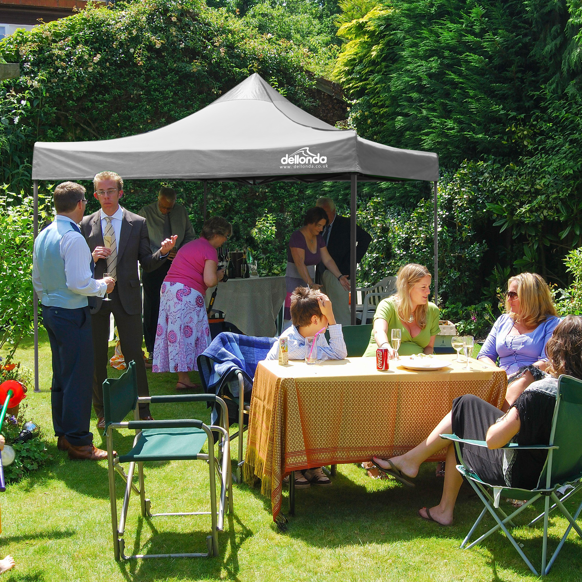 Dellonda Premium 3 x 3m Pop-Up Gazebo - Grey DG133