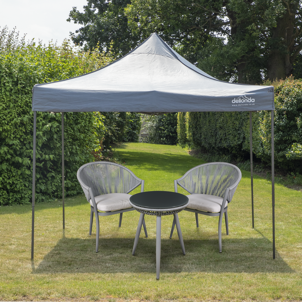 Dellonda Premium 3 x 3m Pop-Up Gazebo - Grey DG133