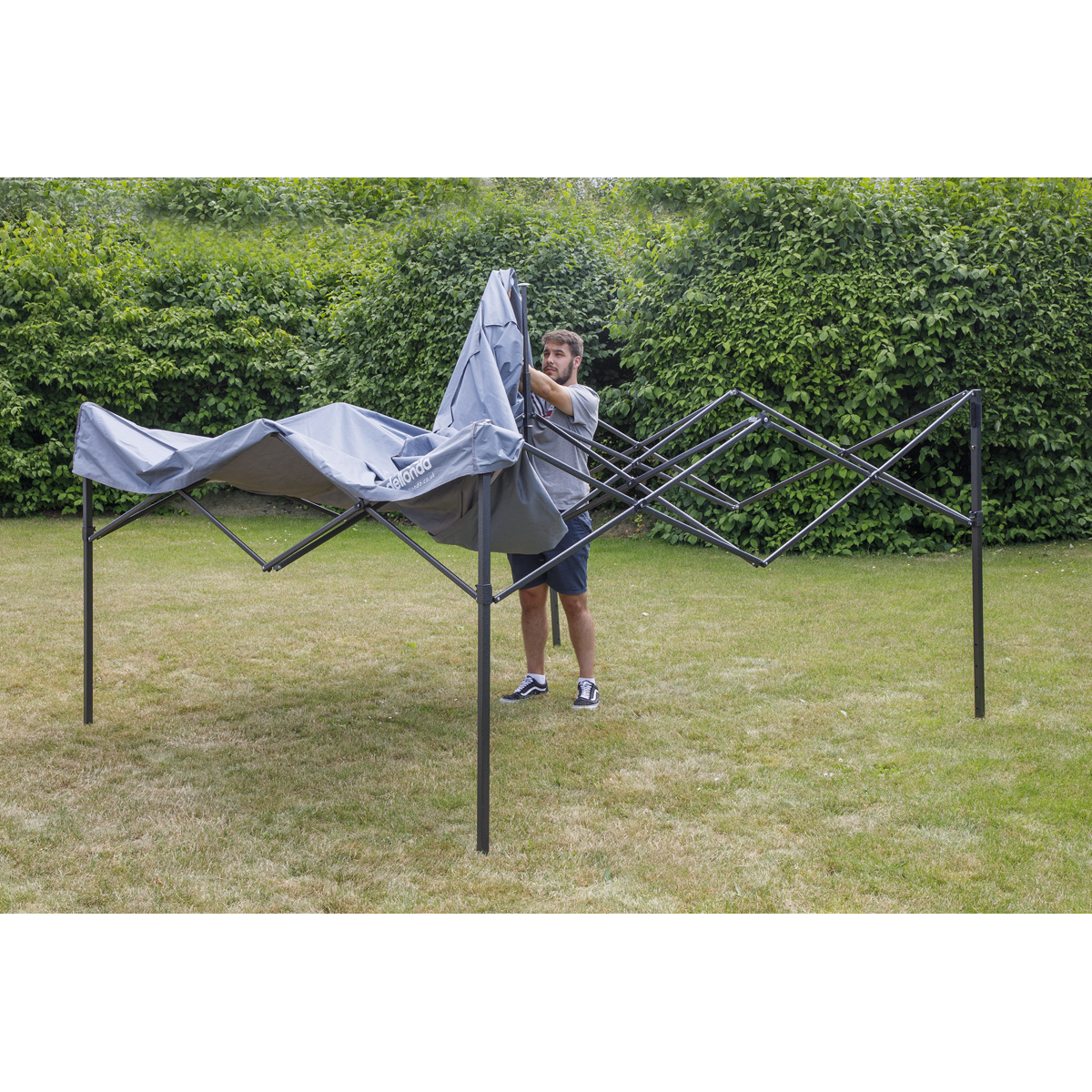 Dellonda Premium 3 x 3m Pop-Up Gazebo - Grey DG133