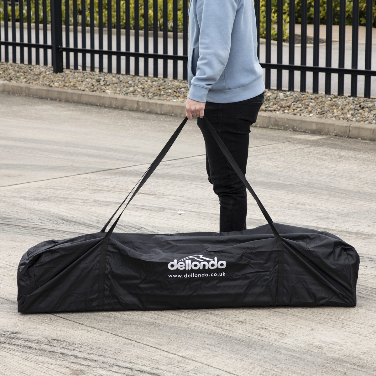 Premium 3 x 4.5m Pop-Up Gazebo Water-Resistant, Carry Bag, Stakes & Weight Bags - Blue DG135