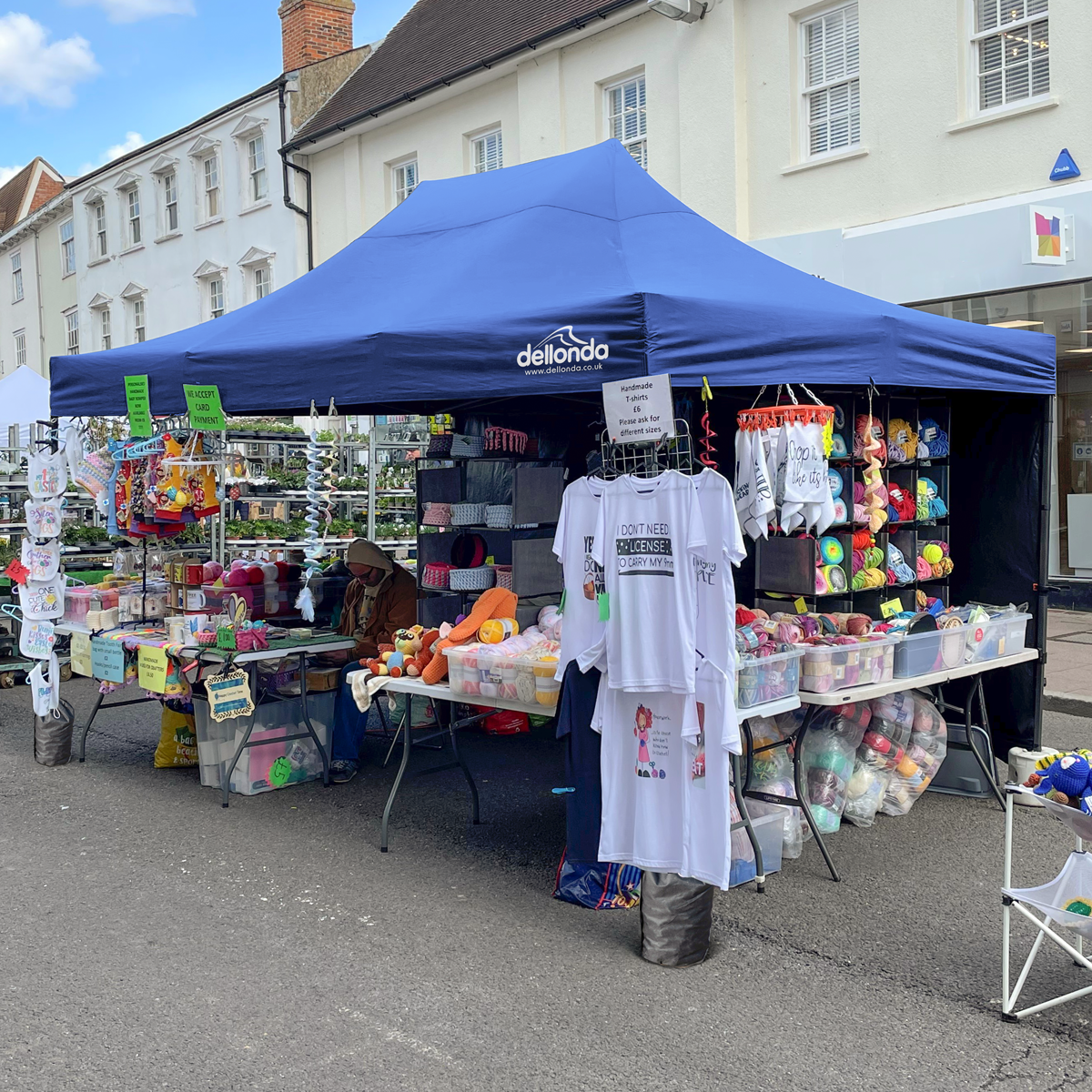 Premium 3 x 4.5m Pop-Up Gazebo Water-Resistant, Carry Bag, Stakes & Weight Bags - Blue DG135
