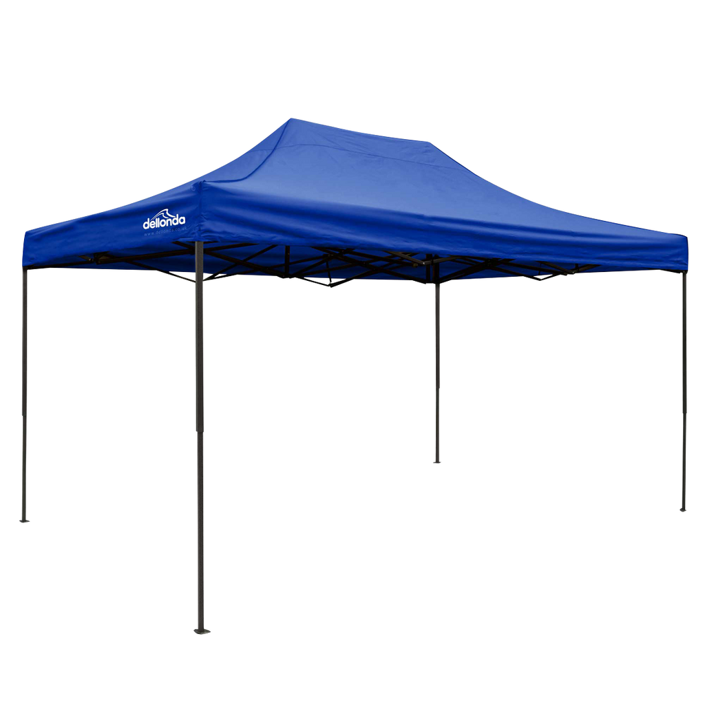 Premium 3 x 4.5m Pop-Up Gazebo Water-Resistant, Carry Bag, Stakes & Weight Bags - Blue DG135
