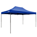 Premium 3 x 4.5m Pop-Up Gazebo Water-Resistant, Carry Bag, Stakes & Weight Bags - Blue DG135