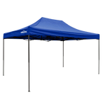 Premium 3 x 4.5m Pop-Up Gazebo Water-Resistant, Carry Bag, Stakes & Weight Bags - Blue DG135