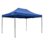 Premium 3 x 4.5m Pop-Up Gazebo, Water-Resistant, Carry Bag, Stakes & Weight Bags - Blue DG135