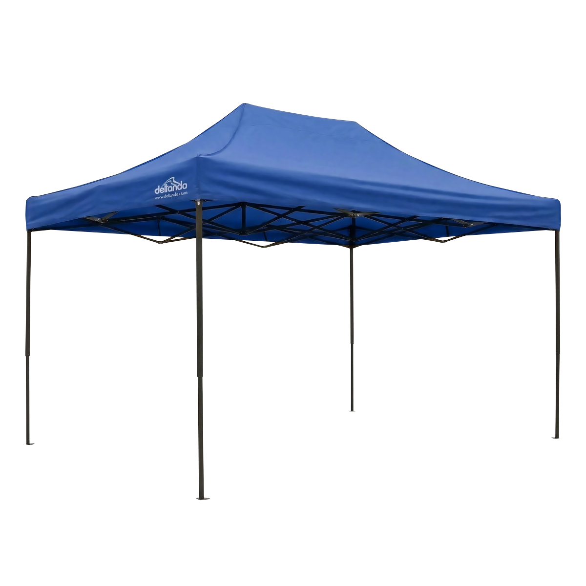 Premium 3 x 4.5m Pop-Up Gazebo, Water-Resistant, Carry Bag, Stakes & Weight Bags - Blue DG135