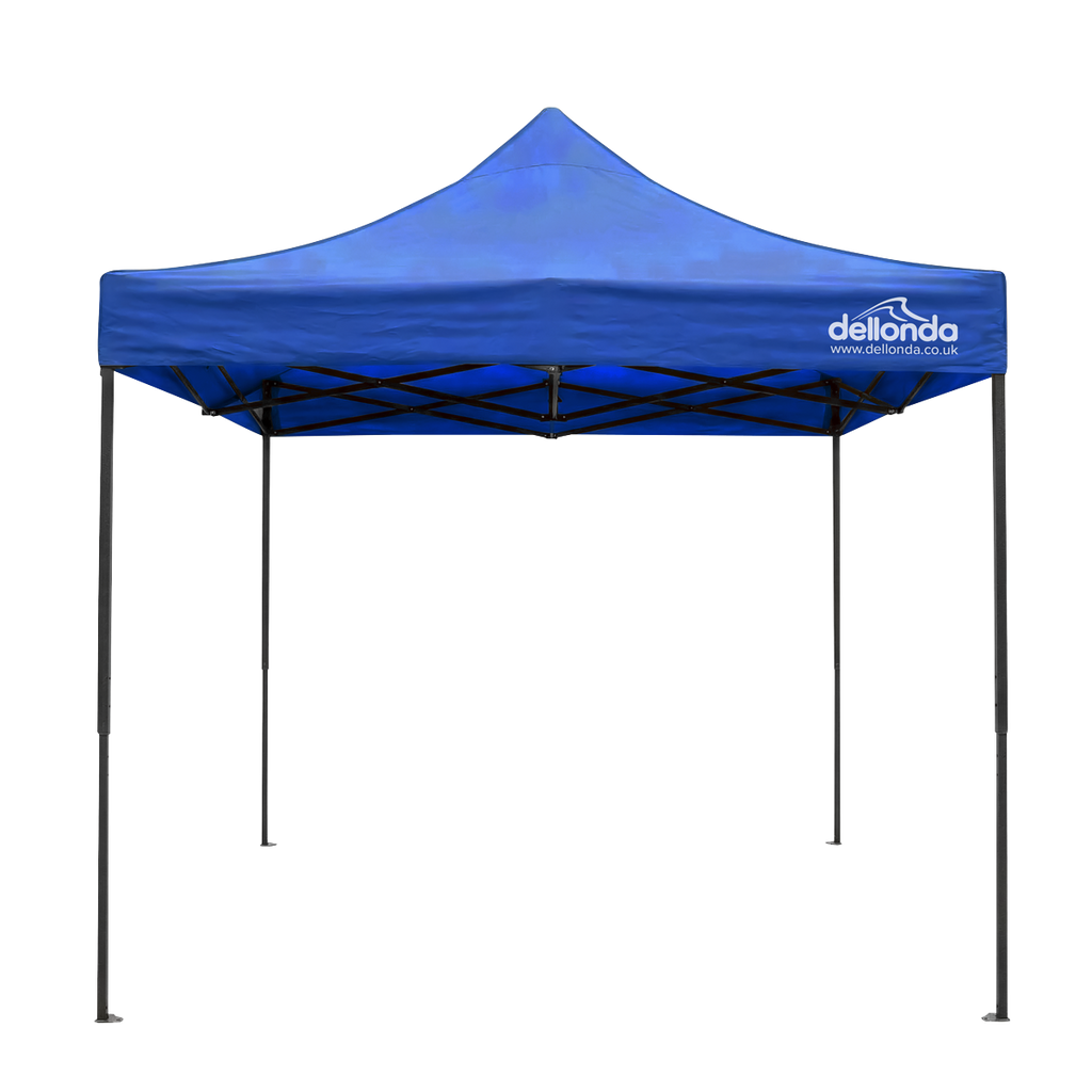Premium 3 x 4.5m Pop-Up Gazebo, Water-Resistant, Carry Bag, Stakes & Weight Bags - Blue DG135