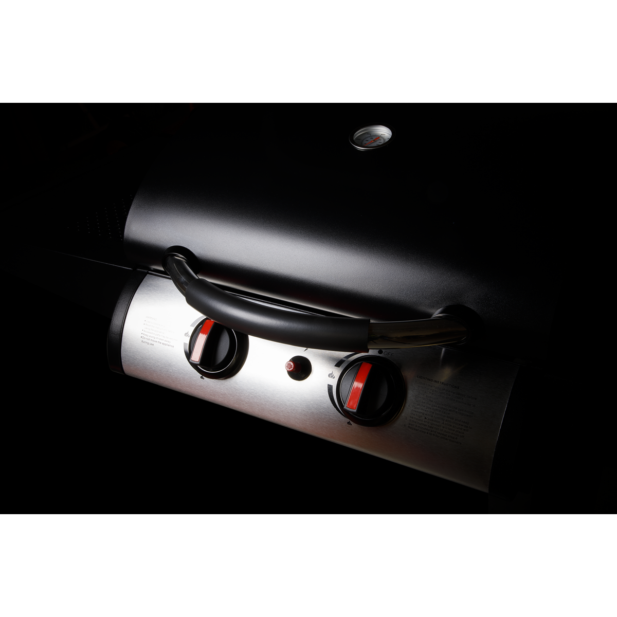 2 Burner Gas BBQ Grill with Piezo Ignition & Thermometer DG13