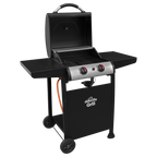 2 Burner Gas BBQ Grill with Piezo Ignition & Thermometer DG13