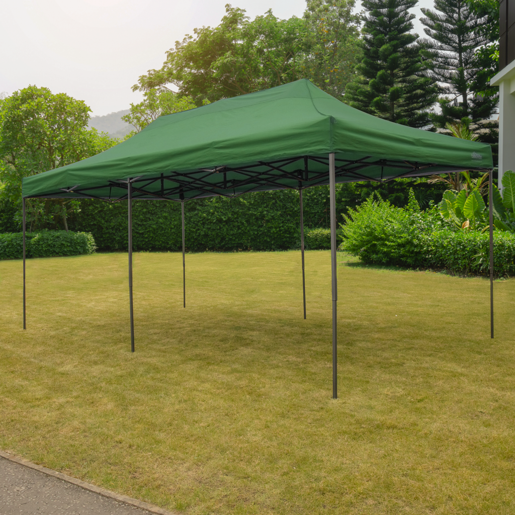 Premium 3 x 6m Pop-Up Gazebo Water-Resistant, Carry Bag, Stakes Bags DG140