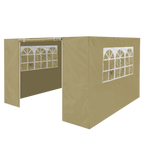 Dellonda Premium Gazebo Side Walls/Doors/Windows, Fits 2 x 2m Models - Beige DG142
