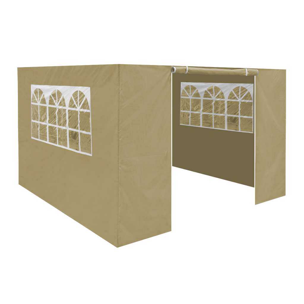 Dellonda Premium Gazebo Side Walls/Doors/Windows, Fits 2 x 2m Models - Beige DG142