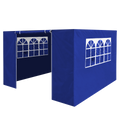 Dellonda Premium Gazebo Side Walls/Doors/Windows, Fits 2 x 2m Models - Blue DG143