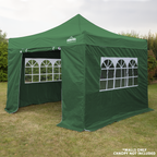 Dellonda Premium Gazebo Side Walls/Doors/Windows Fits 2 x 2m Models - Dark Green DG144