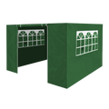 Dellonda Premium Gazebo Side Walls/Doors/Windows Fits 2 x 2m Models - Dark Green DG144