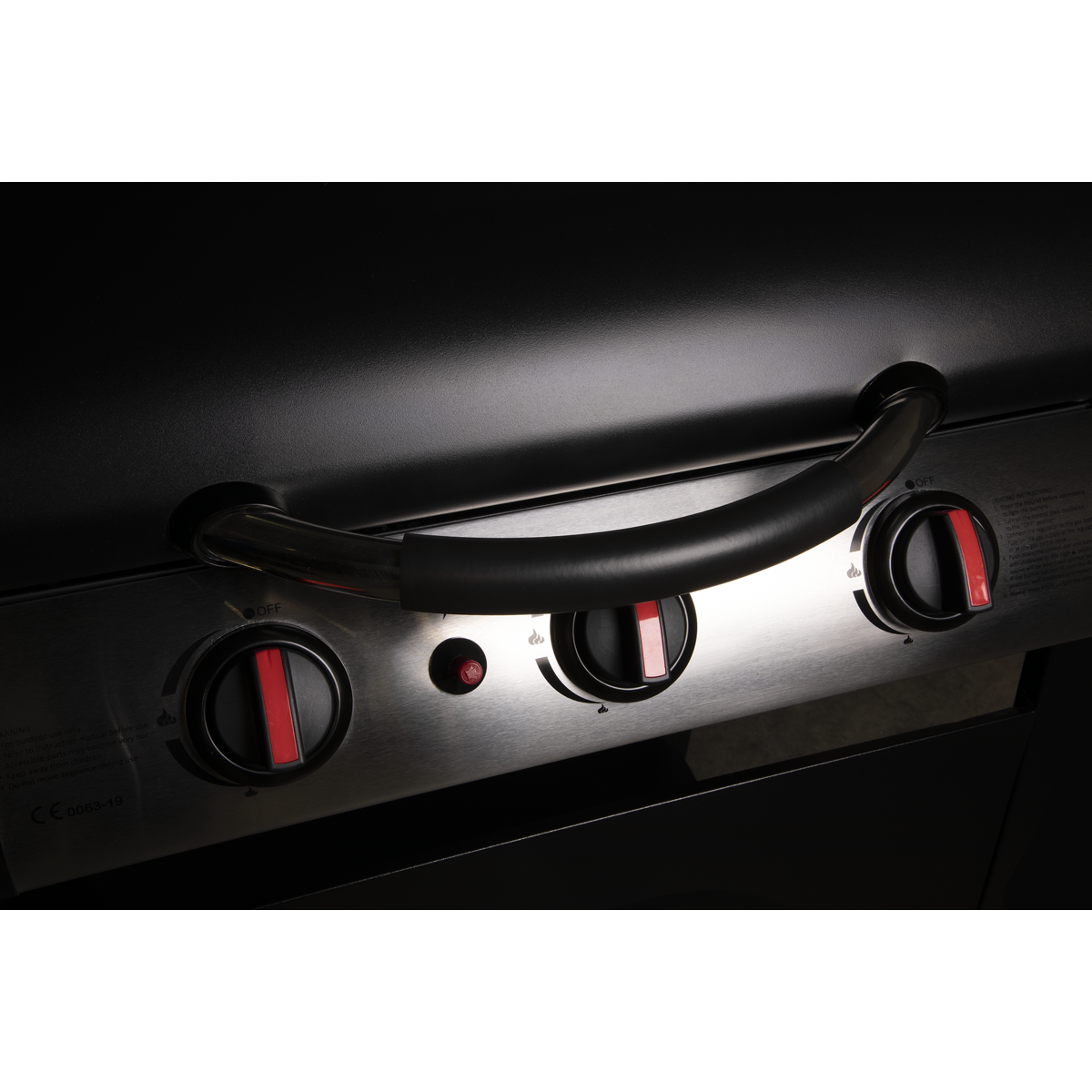3 Burner Gas BBQ Grill with Piezo Ignition & Thermometer DG14