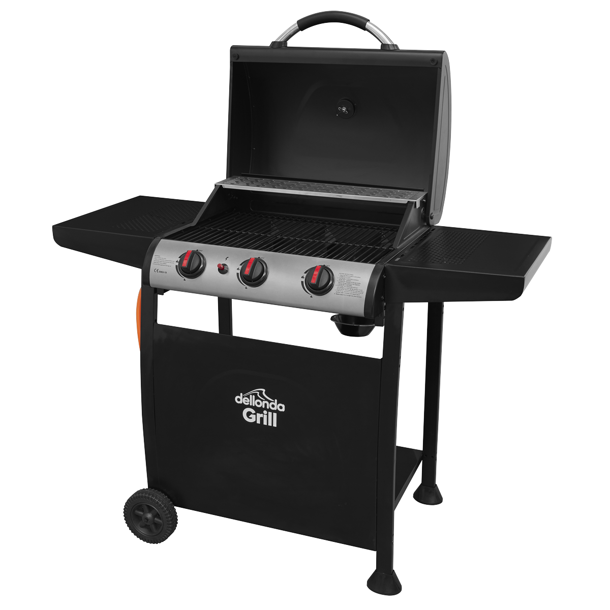 3 Burner Gas BBQ Grill with Piezo Ignition & Thermometer DG14