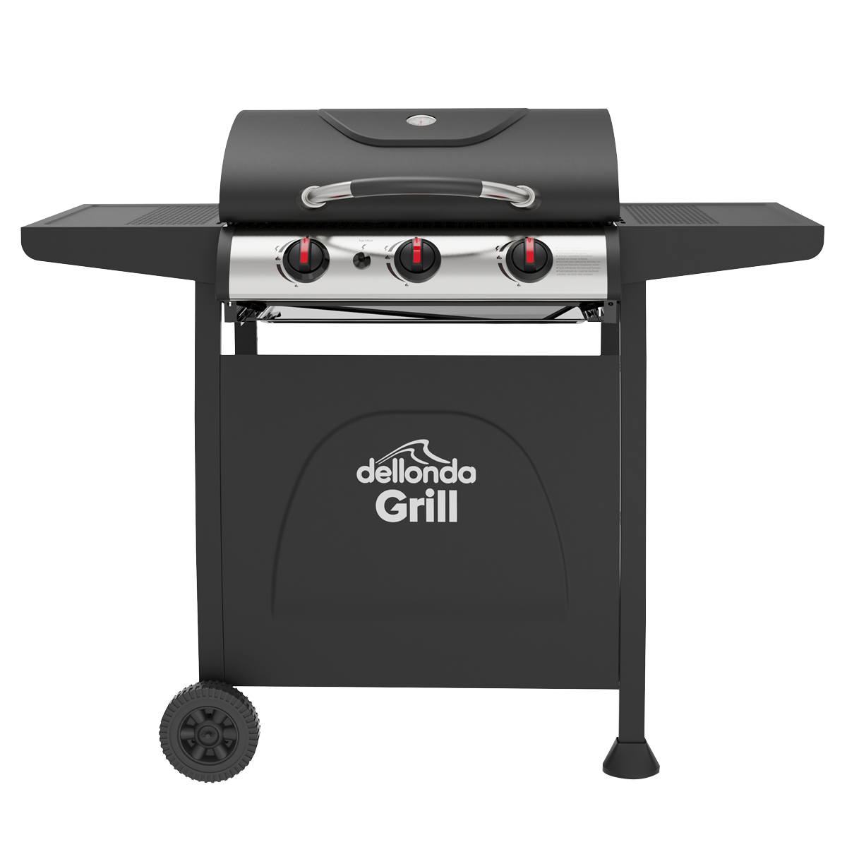 3 Burner Gas BBQ Grill with Piezo Ignition & Thermometer DG14