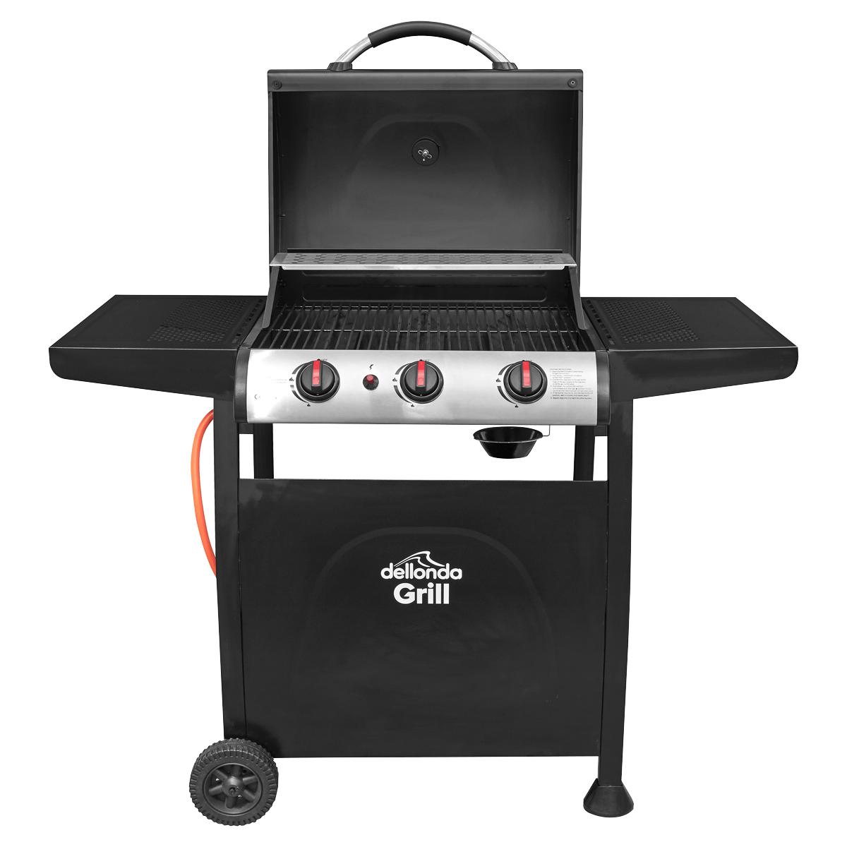 3 Burner Gas BBQ Grill with Piezo Ignition & Thermometer DG14