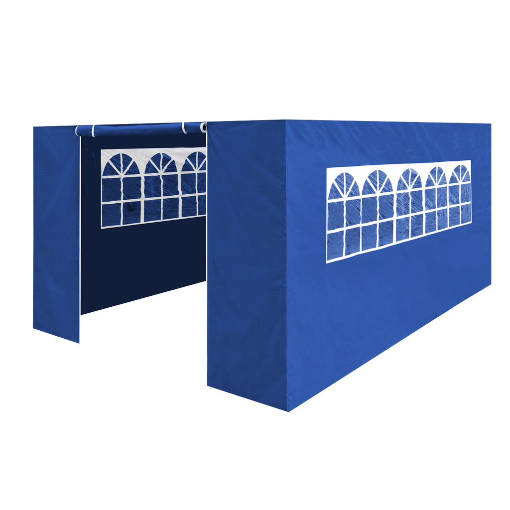 Dellonda Premium Gazebo Side Walls/Doors/Windows, Fits 3 x 4.5m Models - Blue DG151