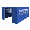 Dellonda Premium Gazebo Side Walls/Doors/Windows, Fits 3 x 4.5m Models - Blue DG151