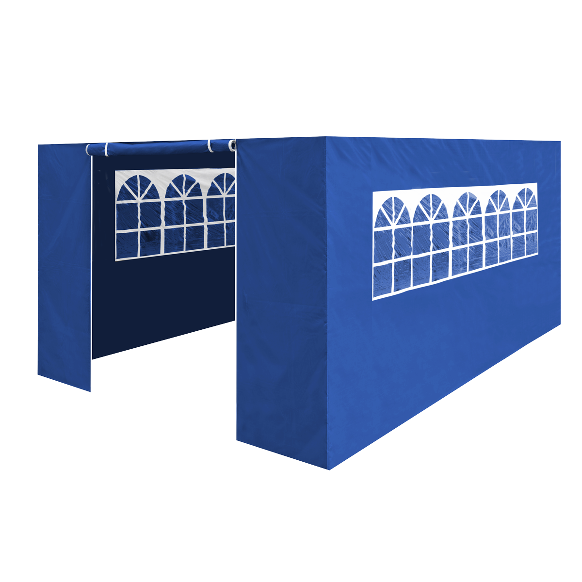Dellonda Premium Gazebo Side Walls/Doors/Windows, Fits 3 x 4.5m Models - Blue DG151
