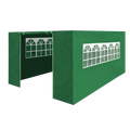 Dellonda Premium Gazebo Side Walls/Doors/Windows, 3 x 4.5m Models - Dark Green DG152