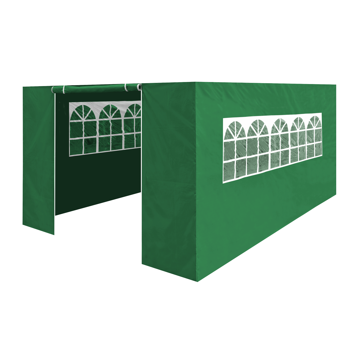 Dellonda Premium Gazebo Side Walls/Doors/Windows, 3 x 4.5m Models - Dark Green DG152