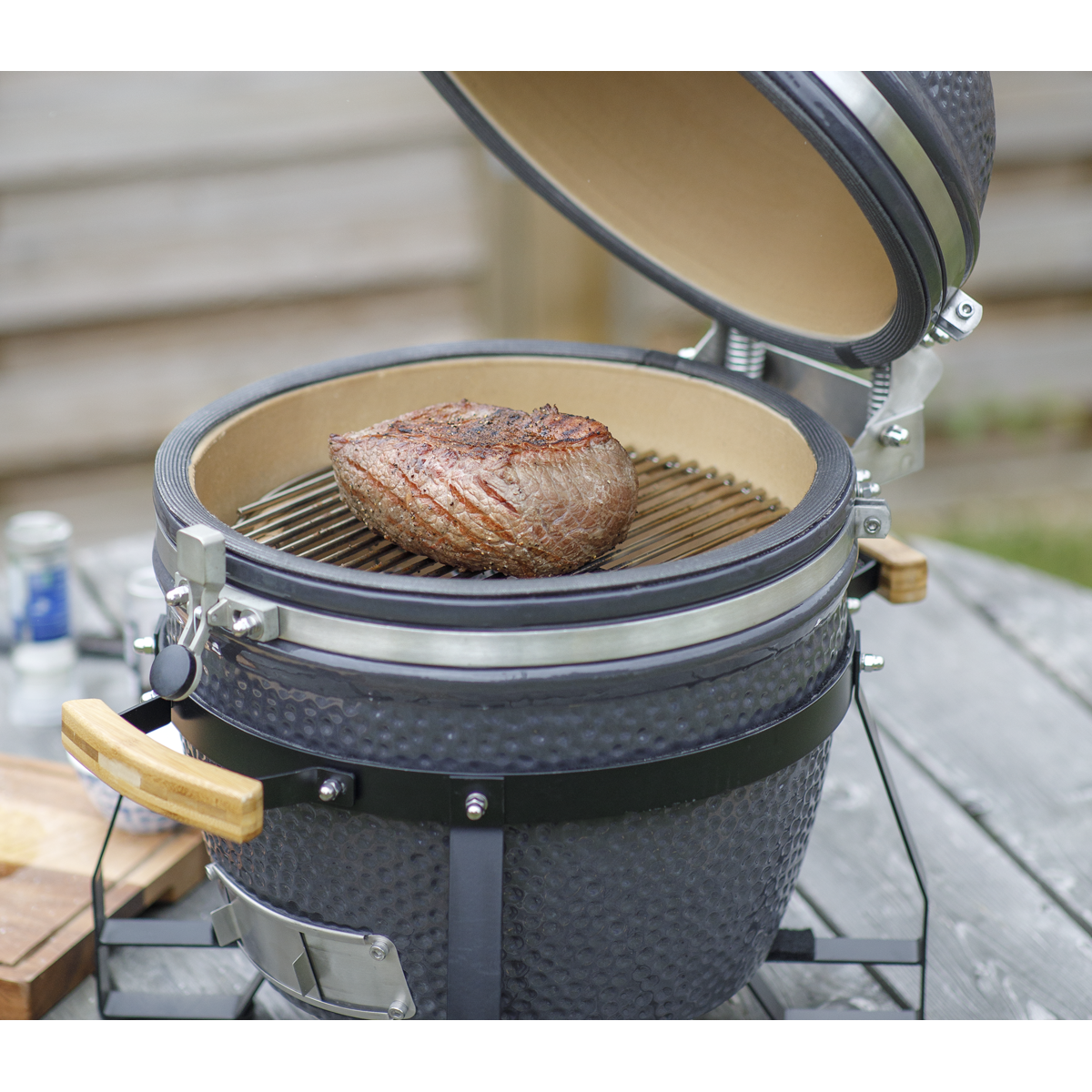 Deluxe 16"(40cm) Ceramic Kamado Style BBQ DG158