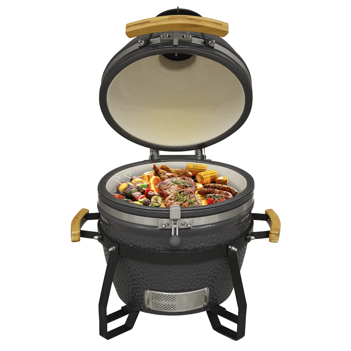Deluxe 16"(40cm) Ceramic Kamado Style BBQ DG158