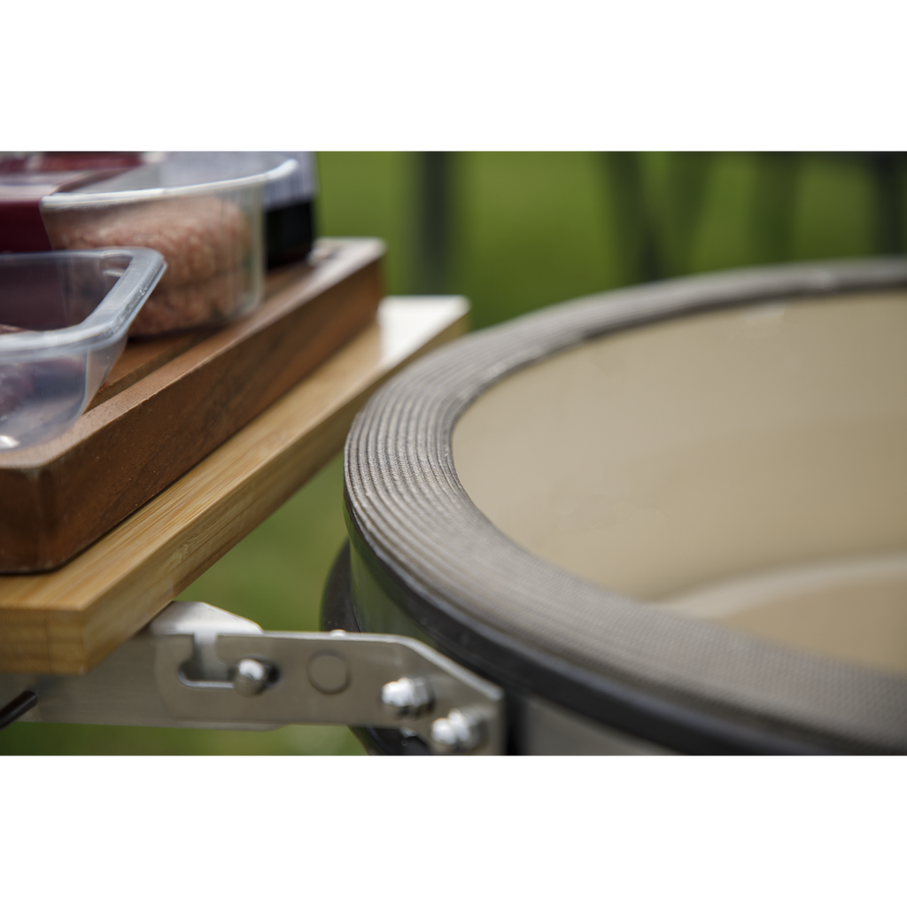 Deluxe 22"(56cm) Ceramic Kamado Style BBQ with Wheeled Stand DG159