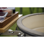 Deluxe 22"(56cm) Ceramic Kamado Style BBQ with Wheeled Stand DG159