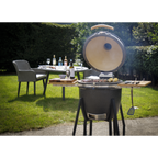 Deluxe 22"(56cm) Ceramic Kamado Style BBQ with Wheeled Stand DG159