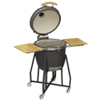 Deluxe 22"(56cm) Ceramic Kamado Style BBQ with Wheeled Stand DG159