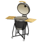 Deluxe 22"(56cm) Ceramic Kamado Style BBQ with Wheeled Stand DG159
