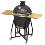 Deluxe 22"(56cm) Ceramic Kamado Style BBQ with Wheeled Stand DG159