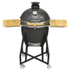 Deluxe 22"(56cm) Ceramic Kamado Style BBQ with Wheeled Stand DG159