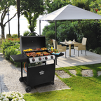4 Burner Gas BBQ Grill with Piezo Ignition & Thermometer DG15