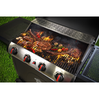 4 Burner Gas BBQ Grill with Piezo Ignition & Thermometer DG15