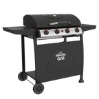 4 Burner Gas BBQ Grill with Piezo Ignition & Thermometer DG15