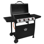 4 Burner Gas BBQ Grill with Piezo Ignition & Thermometer DG15