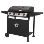 4 Burner Gas BBQ Grill with Piezo Ignition & Thermometer DG15