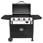 4 Burner Gas BBQ Grill with Piezo Ignition & Thermometer DG15