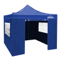 Dellonda Premium 2x2m Pop-Up Gazebo & Side Walls with Carry Bag, Stakes & Weight Bags - Blue DG161