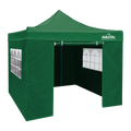 Dellonda Premium 2x2m Pop-Up Gazebo & Side Walls, Water-Resistant with Carry Bag, Stakes & Weight Bags - Green DG162