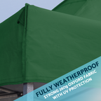 Dellonda Premium 3x3m Pop-Up Gazebo & Side Walls with Carry Bag, Stakes & Weight Bags - Green DG166