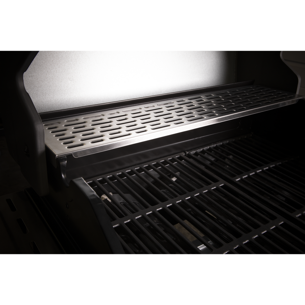 3 Burner Deluxe Gas BBQ Grill with Piezo Ignition & Thermometer - Stainless Steel DG16